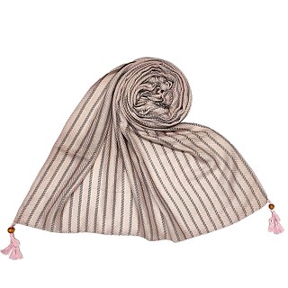 Multicolor threaded liner hijab - Light purple